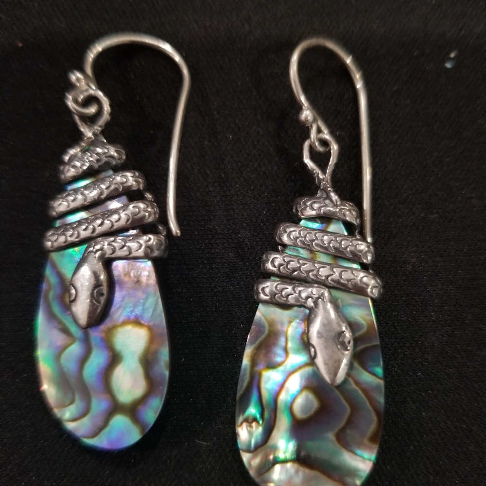 Abalone Shell Earrings - image 2